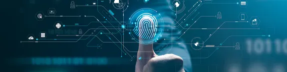 virtual thumbprint signifying print security