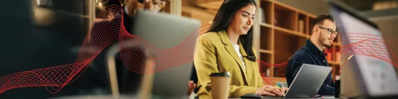 Team working in office